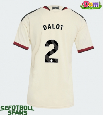 Manchester United Diogo Dalot #2 Tredje Tröja Kvinnor 2026-27 Kortärmad